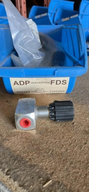 VALVE, NEEDLE, 8MM, 1/4"NPT, 5000PSI