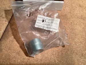 NIPPLE, GALVANIZED STL, RIGID, 1-1/2" X 1-3/4" LG