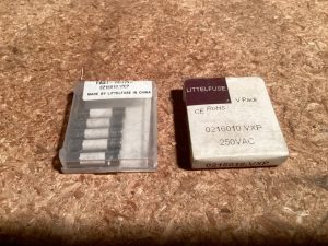 FUSE, 216 SERIES, 5X20MM FAST-ACTING CERAMIC BODY CARTRIDGE, 250VAC, 10AMP