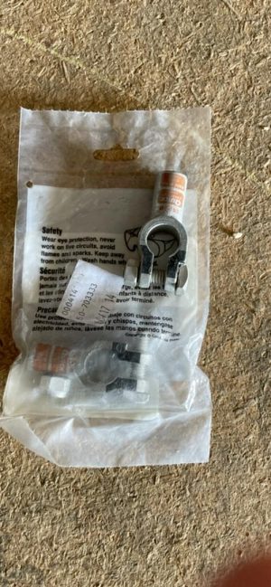 WIRE TERMINAL, NEGATIVE BATTERY POST, STR CLAMP, CRIMP, 2/0 AWG, ORANGE