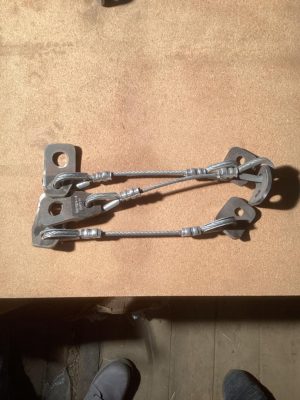 CABLE, SAFETY, STD, GRABBER BOX, 1/4''X 11 1/2'', WITH BRACKETS, 150T