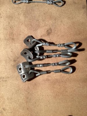 CABLE, SAFETY GRABBER BOX 8” W BRACKET