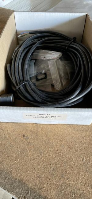 CABLE, 15-METER, MOLDED HERSHMAN CAPS